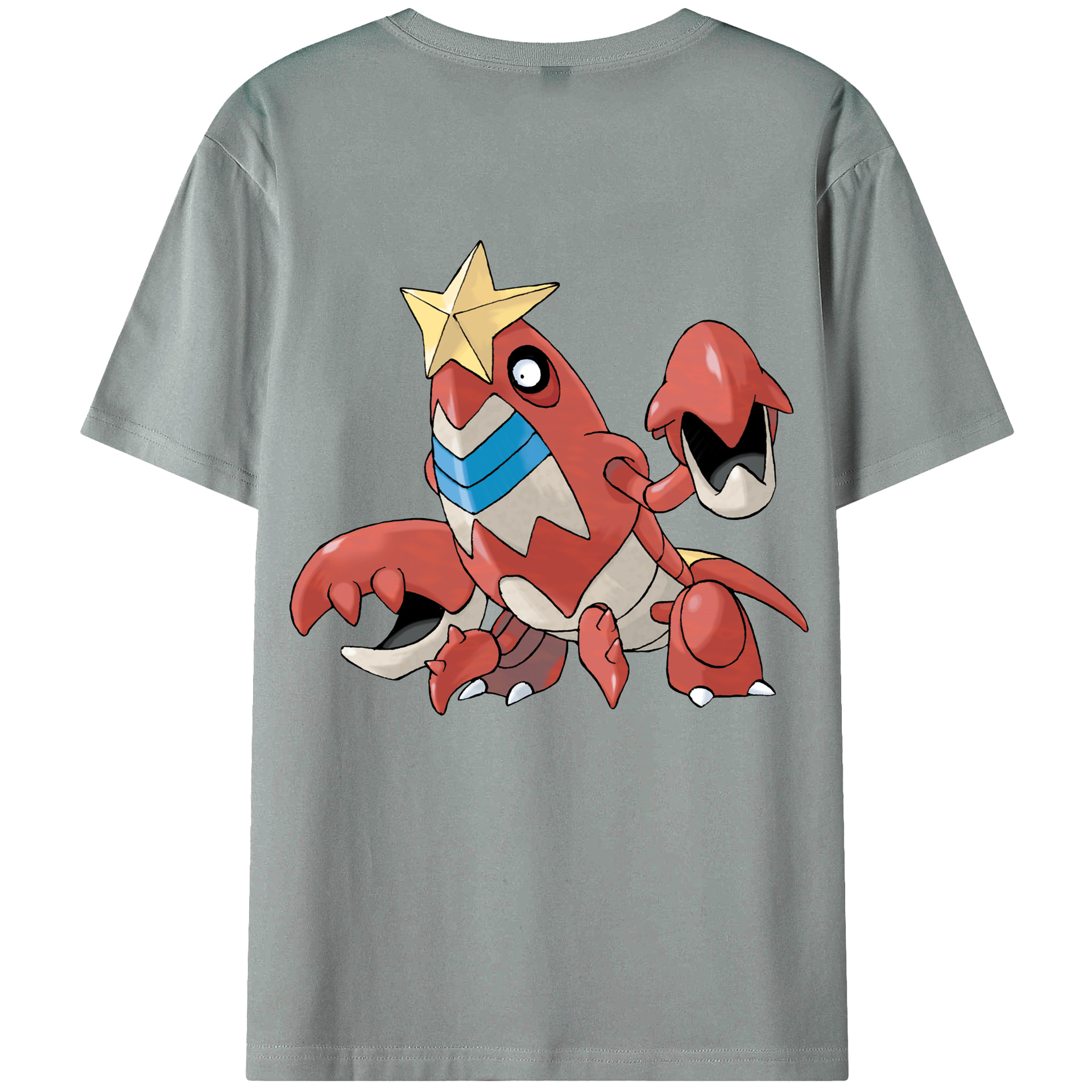 （画像用） ポケットモンスター Pokémon 綿100％ メンズ半袖Tシャツ（バックプリント） 通気性
